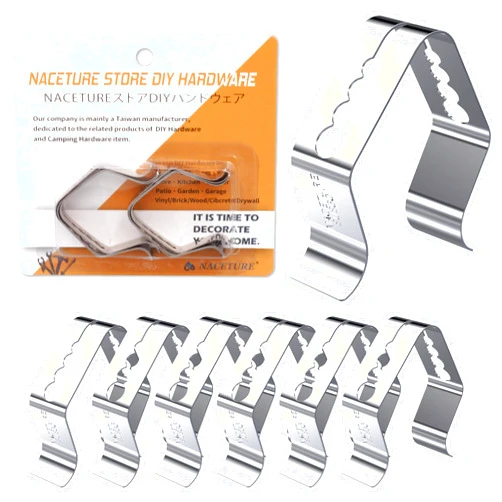 NACETURE Temp Probe Clip 6 Pack - Four Holes Grill Temperature Probe Holder Clips for All Universal Probe, Work for Wireless Thermometer, Bluetooth, Grill Thermometer for Outside Grill