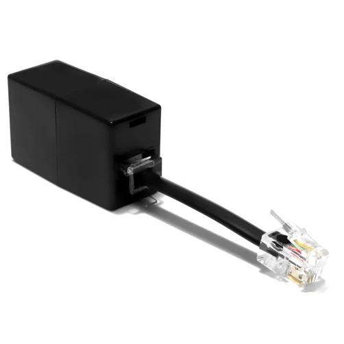 AmzPRO AmzDeals 1-Pack RJ11 to RJ9 Adapter, Female RJ11 (6P4C) Jack to Male RJ9 (4P4C) Plug