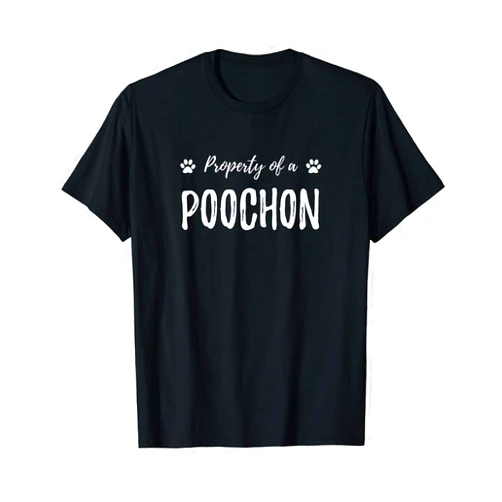 Poochon Property Tees Poochon Property Funny Dog Mom Gift Idea Men Women T-Shirt