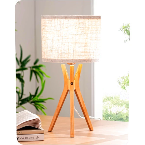 EDISHINE Tripod Table Lamp, 17.5
