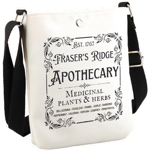 GJTIM Tv Show Inspired Gift Book Merchandise Fraser's Ridge Apothecary Est. 1767 Tote Bag for Jamie Fraser Fans