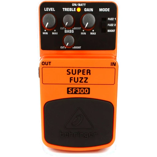 Behringer Super Fuzz SF300 3-Mode Distortion Effects Pedal