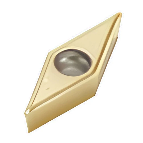 Seco Tools VBMT332-F1 CP500 Carbide Turning Insert with TiAlN/TiN Finish (PVD)