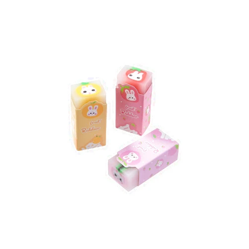 Kunfowl 18 Pack Fruit Erasers for Kids, Kawaii Erasers for Students, Jelly Erasers for School Supplies Prize Gifts Party Favors