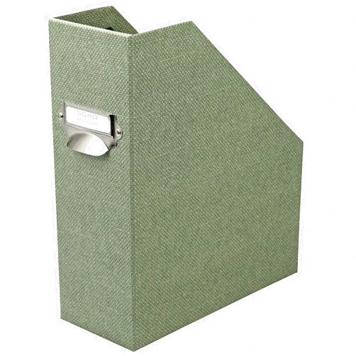 Rössler Papier Rössler S.O.H.O. Magazine File A4, with Handle and Index Card Special Line, Sage,1318452671