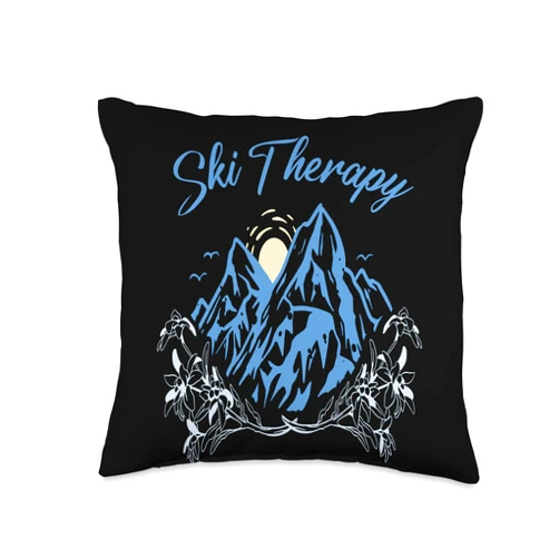 Alpen Alps Edelweiß Korbblütler Alpenblume Schweiz Ski Therapy Switzerland Edelweiss Alps Souvenir Hike Swiss Throw Pillow, 16x16, Multicolor