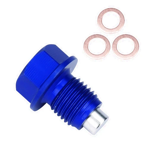 KOROP AUTO PARTS Oil Drain Plug (M14 x 1.5 MM) Made of 7075 Aluminum with Neodymium Magnet Fits for Honda Acura Ford GM Mazda Hyundai KIA and More Vehicles