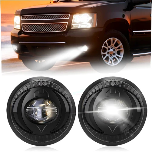 Boxlight LED Driving Fog Lights for 2007-2013 Avalanche/ 2007-2014 Chevy Suburban/Tahoe/ 2015-2016 Colorado/ 2010-2013 Camaro/ 2015 Silverado/GMC Acadia/Yukon(1 PCS)