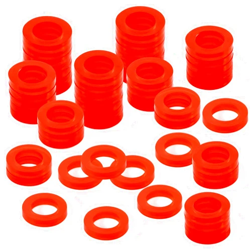 MRbrew 50PCS Beer Sealing Washer, Silicone Washer Gasket, Beer Line Washer Keg Tap Line Washer Coupling Gasket for Beer Seal Outdoor Garden Hose Washer Gasket for Nozzles and Water Faucet
