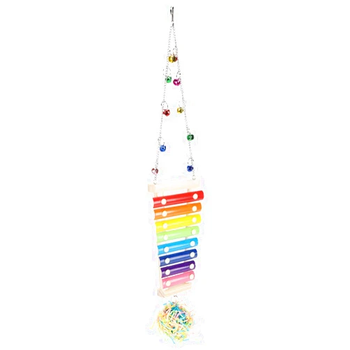 Liyeehao Hens Pecking Xylophone, Chicken Toys, Non‑Toxic Suspensible 9.3Inch for Chicken Mirror for Hens