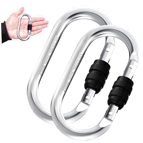 EZYA Carabiner Clips Heavy Duty 25KN/5600LB - 4.3