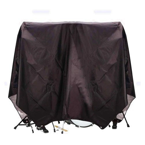 QEES Drum Set Dust Cover, PVC Coating Drum Cover, Drum Accessories, Electric Drum Kit Cover with Sewn-in Weighted Corners, For Waterproof, Anti UV-rays Protects From Sun (78