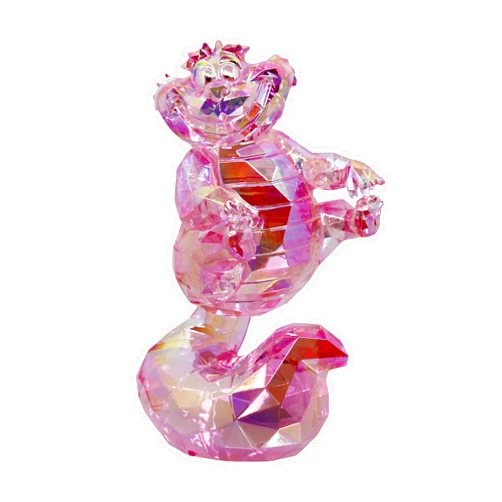 Enesco FACETS Disney Alice in Wonderland The Cheshire Cat Figurine, 3.78 Inch, Pink