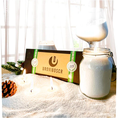 UROVIBOSCR Candle Sand - 21 Oz Pearled Candle- Long-Burning Candle Sand with Wick 40 Set for Pearled Candle Wax
