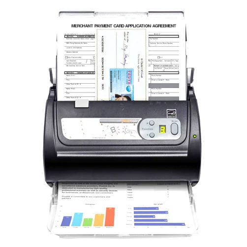Plustek PS188 High Speed Double-Sided Color Document Scanner, with Automatic Document Feeder (ADF), 30 Pages Per Minute, Support Windows 7/8/10/11