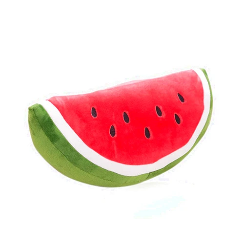 zhidiloveyou Watermelon Plush Pillow Cute Stuffed Fruit Toy Hug Pillow Gifts for Kids, 11.8
