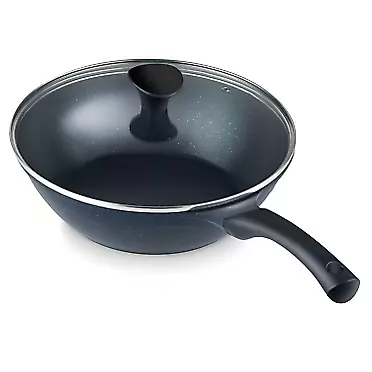 Cook N Home Marble Nonstick cookware Wok Saute stir Fry Pan, 11