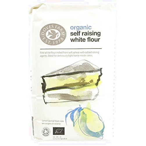 Doves Farm Organic White Self Raising Flour (1Kg) - Pack of 6