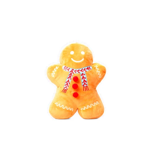 TILTECH Gingerbread Man Pillow Cozy Holiday Cushion | Cute Christmas Gingerbread Decor for Home, Winter Decorations