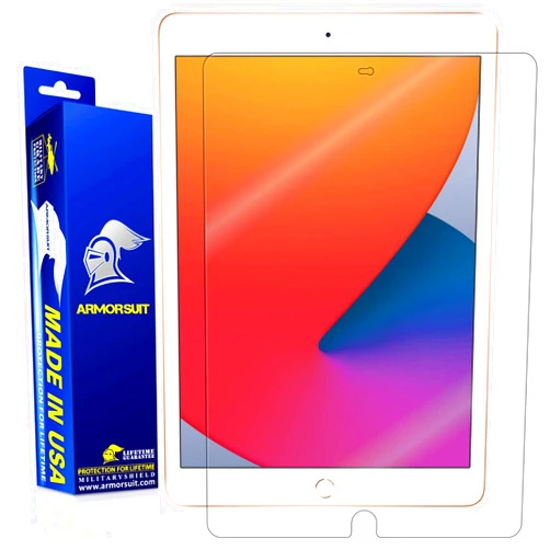 ArmorSuit 2 Pack Screen Protector for Apple iPad 9th 8th 7th Gen (10.2 inch iPad 9/8/7, 2021/2020/2019) MilitaryShield HD Clear Film - Made in USA