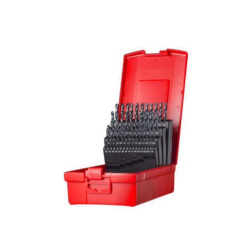 Dormer A190202 Jobber Drill Set, 1.0 mm - 6.0 mm x 0.1 mm Size