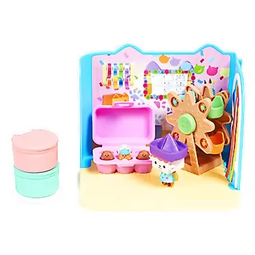 Gabby's Dollhouse, Baby Box Cat Craft-A-Riffic Room with Exclusive Figure, Accessories, Furniture and Dollhouse Delivery, Kids Toys for Ages 3 and up
