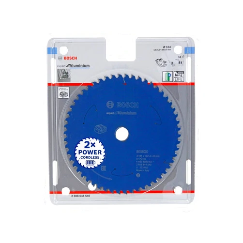 Bosch Professional Accessories Circular Saw Blade Expert For Aluminium (Aluminium, 184 X 20 X 1.8 mm, 54 Teeth, Accessory Cordless Circular Saw)
