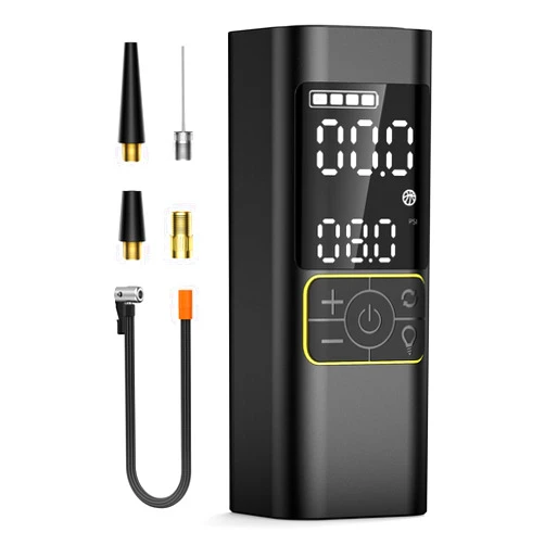 APRUT Tire Inflator Portable Air Compressor, Upgraded 2.0 Dual-Cylinder, 150PSI & 1-Min Fast Inflation, Auto Shutoff, LED Dual Displays, Cordless Pump for Cars, Trucks, Motorcycles, Bicycles, and More
