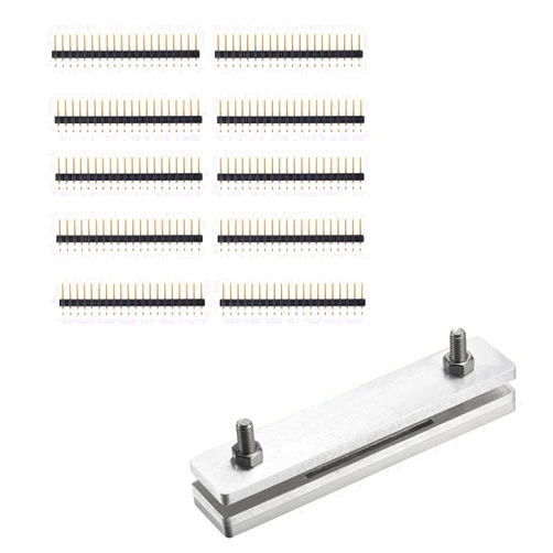 Vilros Deluxe Aluminum Alloy Hammer in Pin Header and Install Rig Kit for Raspberry Pi Pico-Fast & Easy NO Solder Pin Install Solution for Raspberry Pi Pico with 10 Hammer in Pin Headers