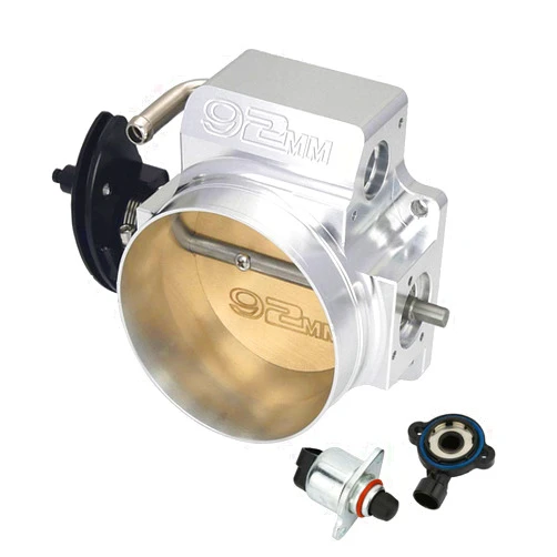 WKD 92mm Silver LS Throttle Body with Position Sensors TPS IAC For LSX LS LS1 LS2 LS710091