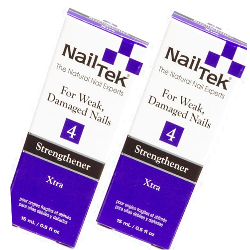 Nail Tek Xtra 4, Nail Strengthener for Weak and Damaged Nails, 0.5 oz, 2-Pack