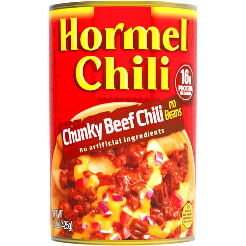Hormel Chili Chunky Chili No Beans 12-Pack, 11.25 LB