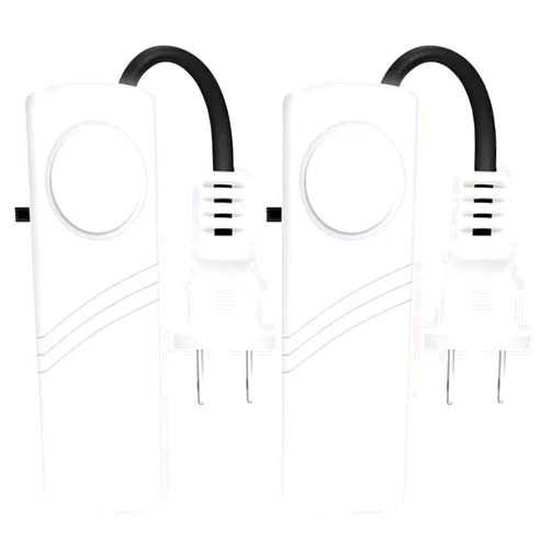 Lelukee 2pcs Power Failure Alarm,Automatic Power Cut Failure Alerter,80db LED Indicator Smart Alarm Warning Siren,Power Cut Alarm(Needs AAA Battery,Not Included) (2pcs Power by AAA Battery)