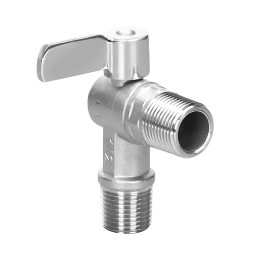 GOVALVE Stainless Steel Angle Valve - 1/2 Inch NPT Male Thread SUS304 90 Degree Elbow Shut Off Ball Valve