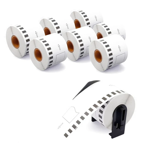 Airmall Tec DK-2205 Replace Brother QL-800 QL-820NWB Label Rolls for QL-810W QL-1060N QL810W QL800 QL-570 Label Printer DK2205 Continuous Paper White Shipping (2.4