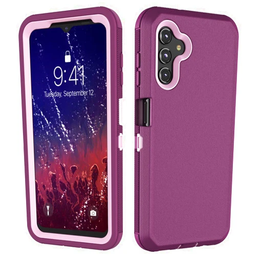 Tadivuvi Case for Samsung Galaxy A13 5G, Galaxy A13 5G Phone Case, Shockproof Heavy Duty Full Body Protective Case Rugged Protection Defender Phone Cover, Wine Red