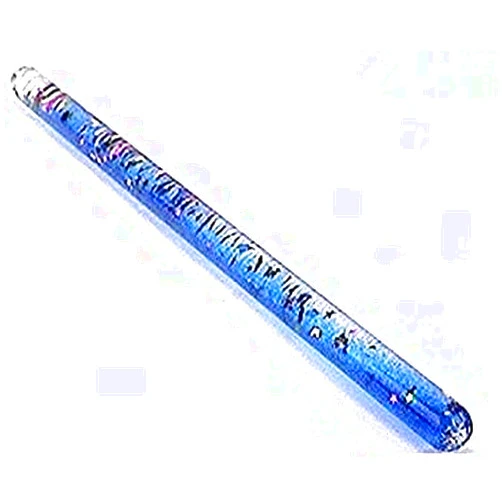 Star Magic Glitter Wand, Magic Wonder Tube for Kids, Sensory Room, Talking or Pointing Stick, Size:11 Inch Wonder Wand Halloween Costume Accessory Princess Fairy Wizard Pretend Play (Blue)