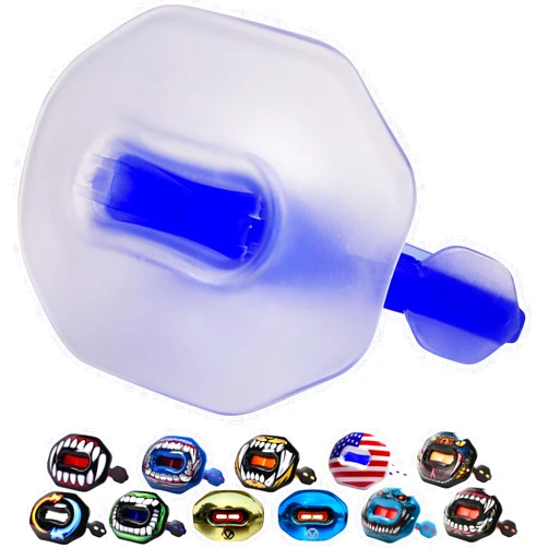 Oral Mart Football Mouth Guard with 3D LipFit Design - Instant Fit Cool Lip Guard Mouthpiece for Braces - No Boil Mouthguard with Maximum Breathing Channel (Detachable Helmet Strap Included)