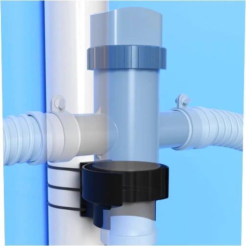 Nsxc Swimming Pool Plunger Valve Bracket, Pool Accessories, Compatible with Intex, Bestwy, Funsicl, Colema - Non-3D Printed, Premium ABS Injection Molded One-Piece with Zip Ties