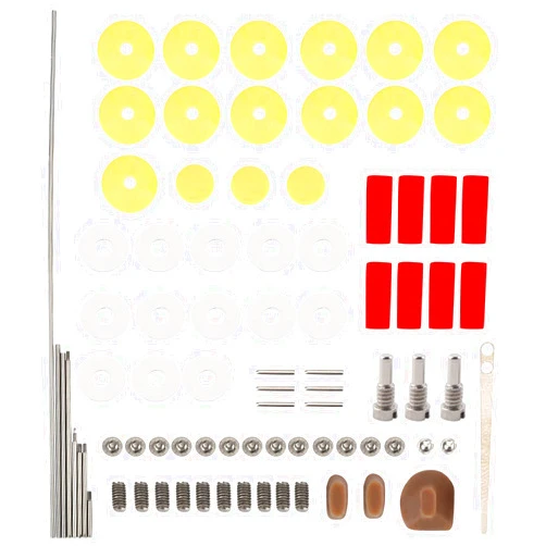Tbest Flute Repair Kit,Flute Pads,Flute Maintenance Kit,Practical DIY Repair Maintenance Kit Set Musical Instrument Parts Accessories for Flute Armstrong Flute Full Repair Tool Kit flute fix flute key pads