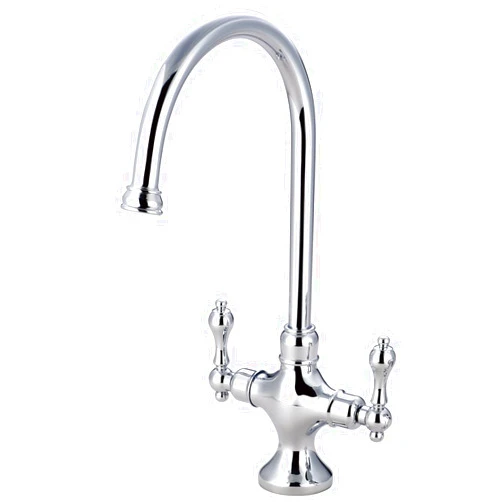 Kingston Brass KS1761ALLS+ Vintage Kitchen Faucet without Sprayer, Polished Chrome