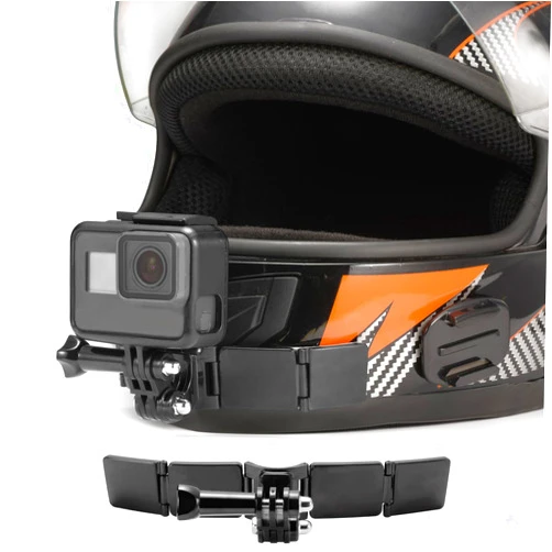 Lupholue Motorcycle Helmet Chin Mount Kits with Adhesive Curved Pads Compatible with GoPro Hero 13, 12, 11, 10, 9, 8, 7, (2018), 6 5, Hero Black, Session, Xiaomi Yi, SJCAM, Campark (Version A)