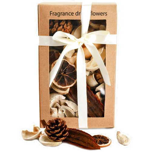 Kingrol Natural Potpourri Bag, Scented Dried Flowers for Home Fragrance Decor, Potpourri Bowl & Vase Filler, 9.7 oz, White