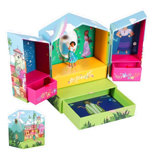 Paladone Encanto Jewelry Box, Magical Disney Gift for Girls to Store Necklaces Bracelets and More, 18cm (7