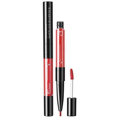 HMDABD Makeup Forever Lip Liner Double-Headed Long Lasting Lip Liner Waterproof Lip Liner Stick Pencil Lip Gloss Liquid Lipstick Non-Stick Cup Double Lip Enamel Pen Lip Filler 1 Fl Oz (Pack of 1) E #2