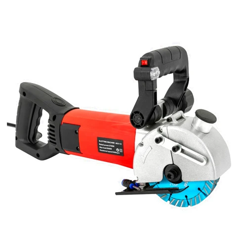CheriMuMu Electric Wall Grooving Cutting Machine with Laser Guide, 3500W Handheld Wall Slotting Machine, Electric Wall Chaser with Water Pump for Brick Granite Marble Concrete, Max. Groove Depth 42mm