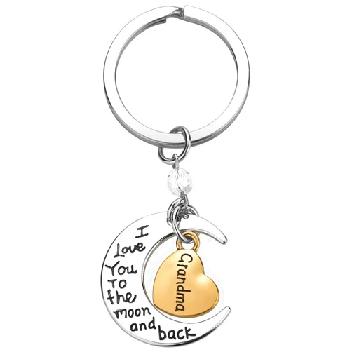 IWenSheng Grandma Gifts from Grandchildren Grandson Granddaughter for Mother’s Day Birthday Christmas Grandma Keychain