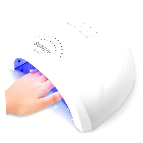 SUNUV UV LED Nail Lamp, SUNUV Gel Nail Light for Nail Polish 48W UV Dryer with 3 Timers SUNone