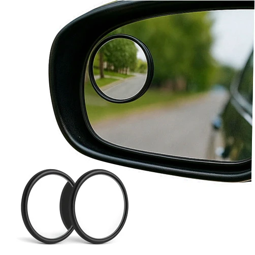 SteadMax 2 Pack Blind Spot Mirrors, HD Glass Wide Angle Convex Rearview Mirrors for Cars, Trucks, SUVs (2 Pack)