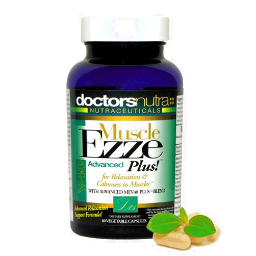 Doctors Nutra Nutraceuticals Muscle Ezze Plus - Day or Night Use Natural Relaxant - Gluten-Free - 60 Veg. Capsules